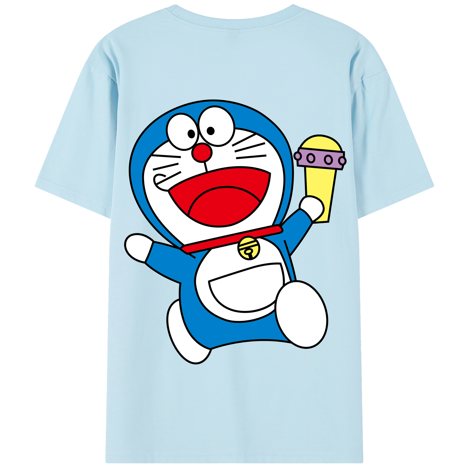 （画像用） ドラえもん Doraemon 綿100％半袖Tシャツ（背面プリント）